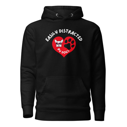 Easily Distracted By Dogs Cotton Heritage M2580 Unisex Premium Hoodie - Pawfect Merch