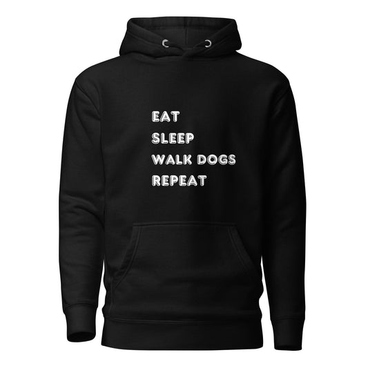 Eat Sleep Walk Dogs Repeat Cotton Heritage M2580 Unisex Premium Hoodie - Pawfect Merch