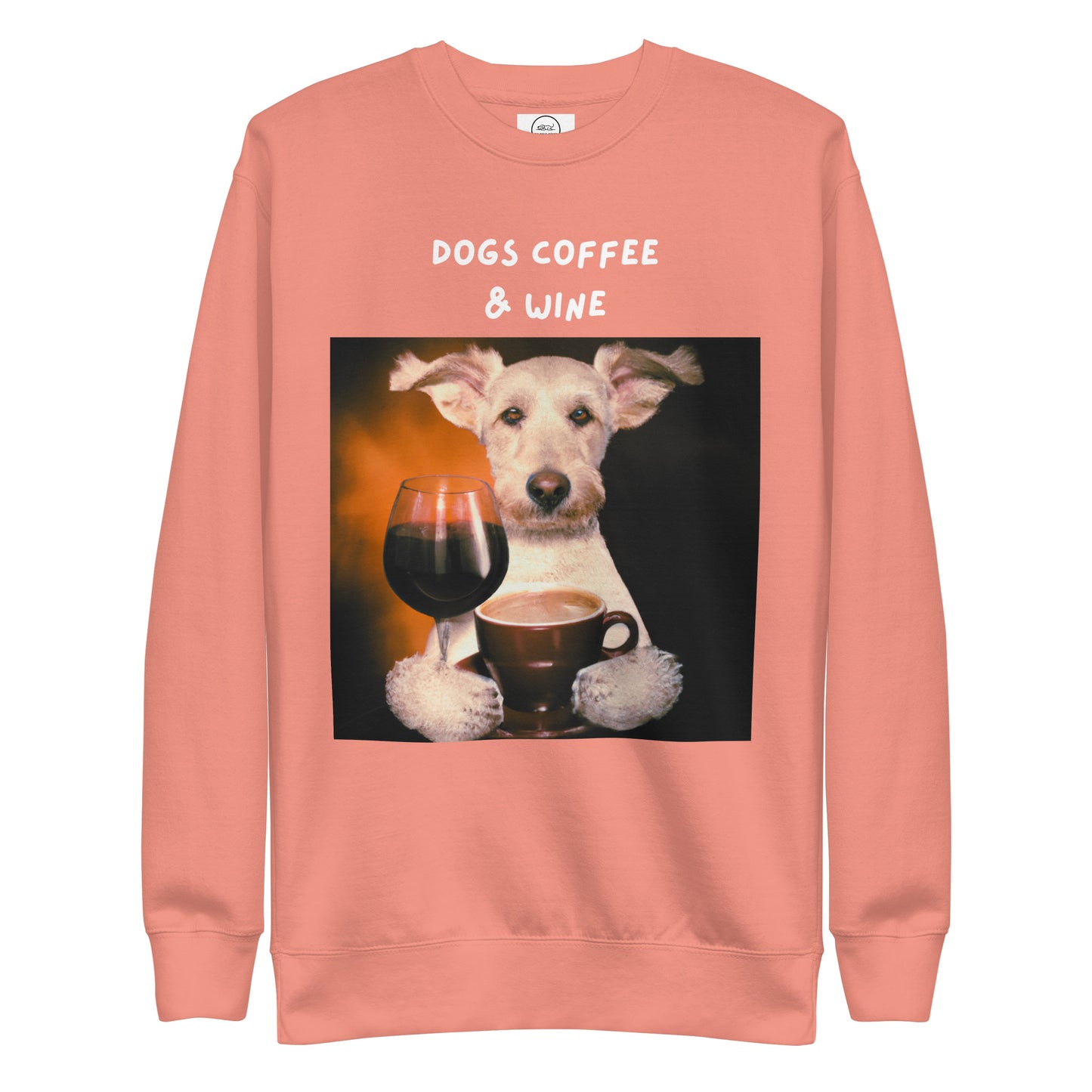 Dogs Coffee & Wine Cotton Heritage M2480 Unisex Premium Sweatshirt - Pawfect Merch