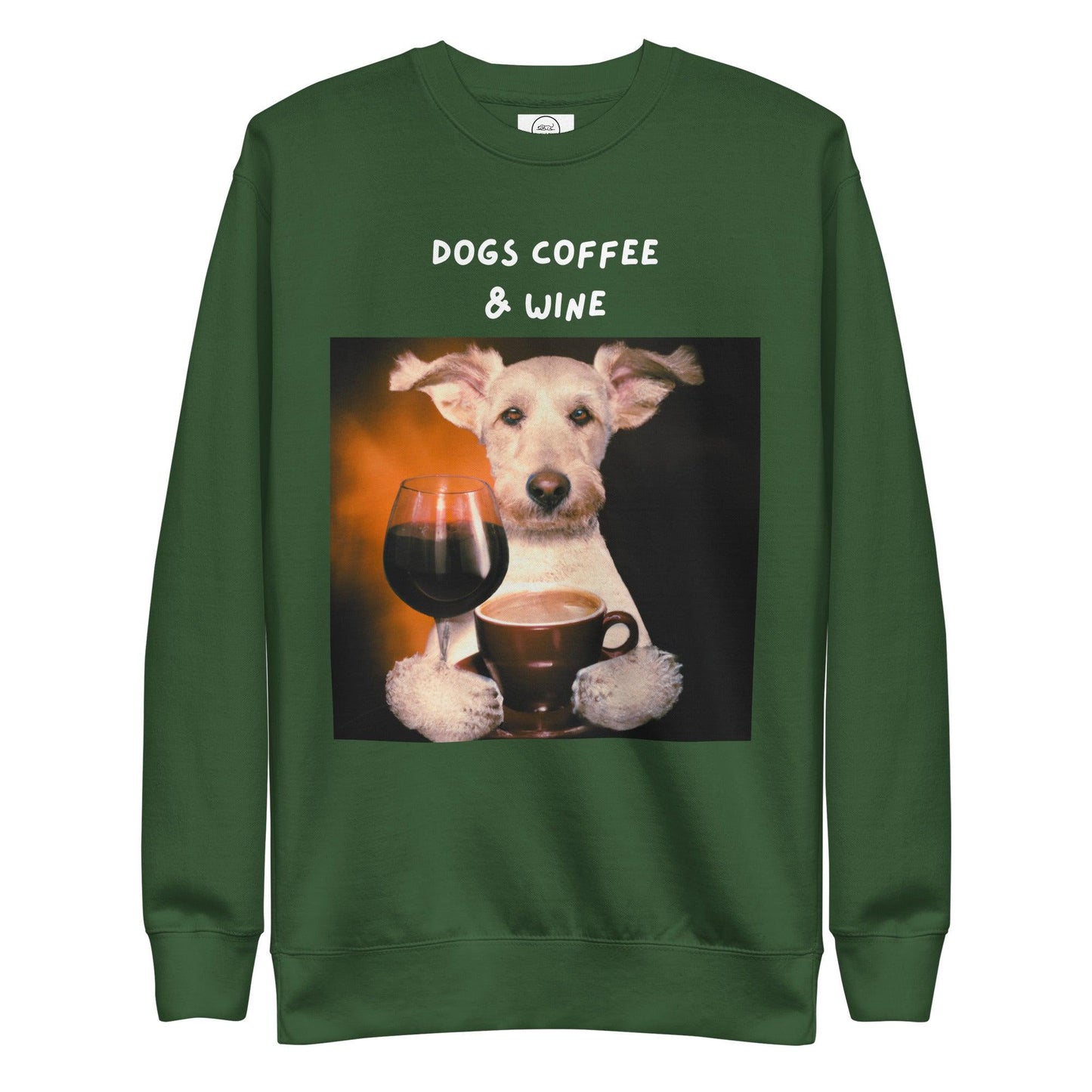 Dogs Coffee & Wine Cotton Heritage M2480 Unisex Premium Sweatshirt - Pawfect Merch