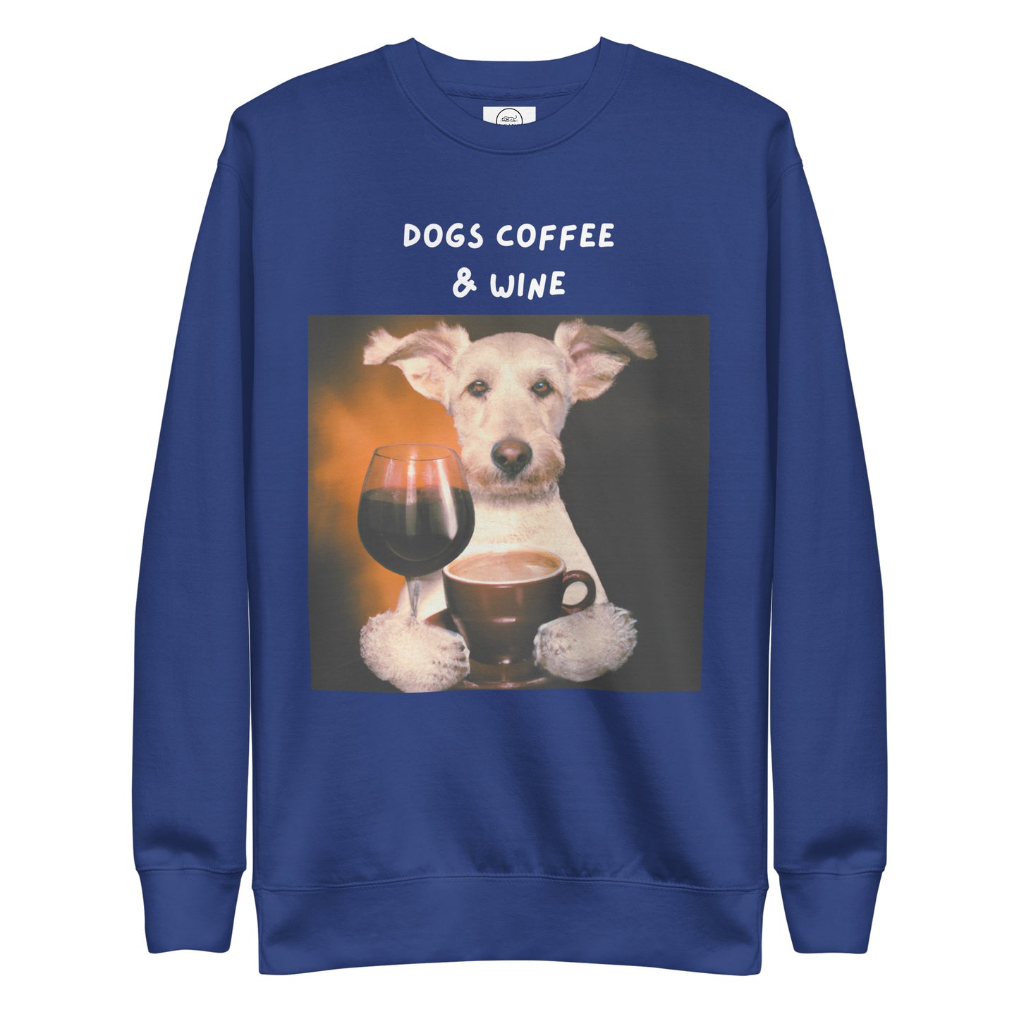 Dogs Coffee & Wine Cotton Heritage M2480 Unisex Premium Sweatshirt - Pawfect Merch