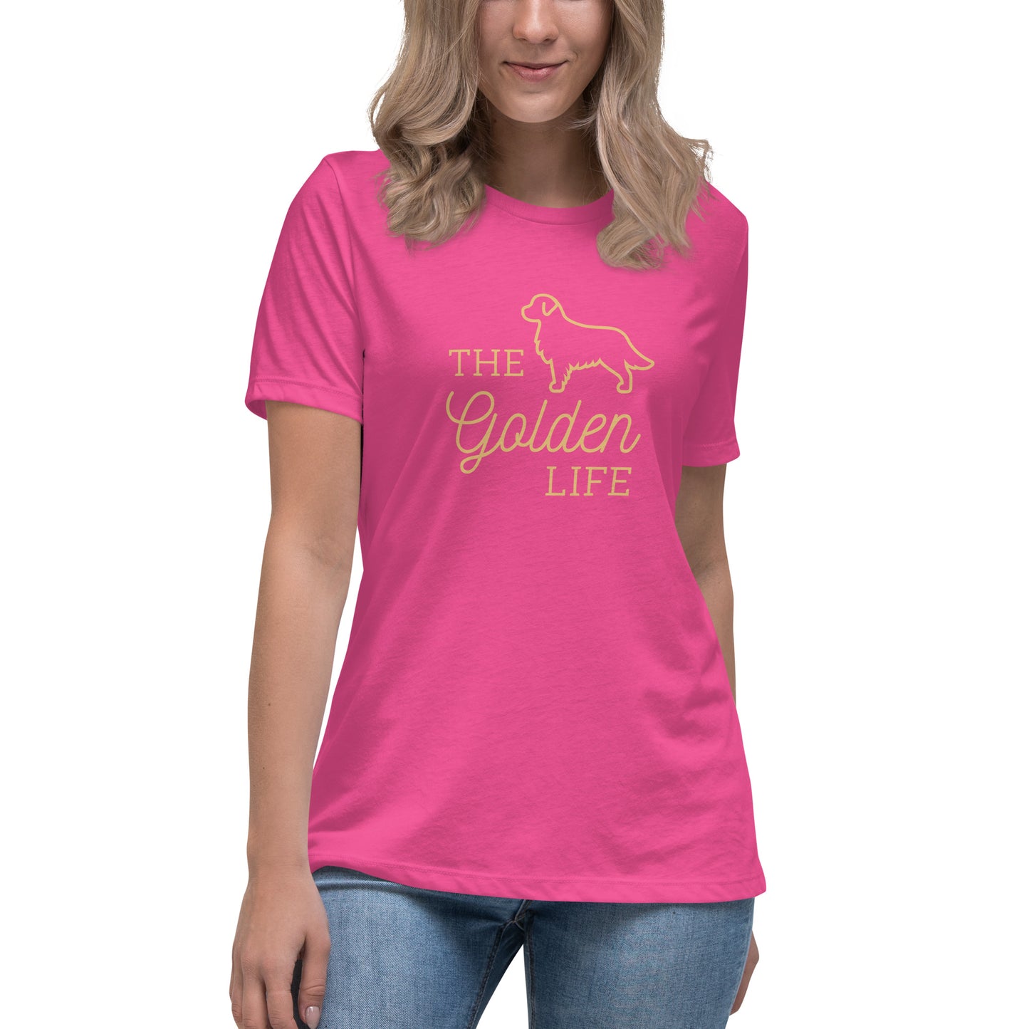 Women's Premium Cotton Relaxed T-Shirt - The Golden Life