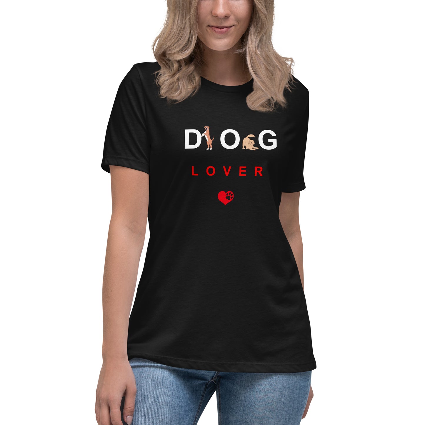 Women's Premium Cotton Relaxed T-Shirt - Dog Lover