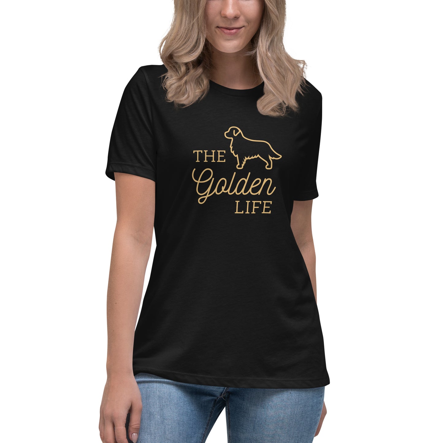 Women's Premium Cotton Relaxed T-Shirt - The Golden Life