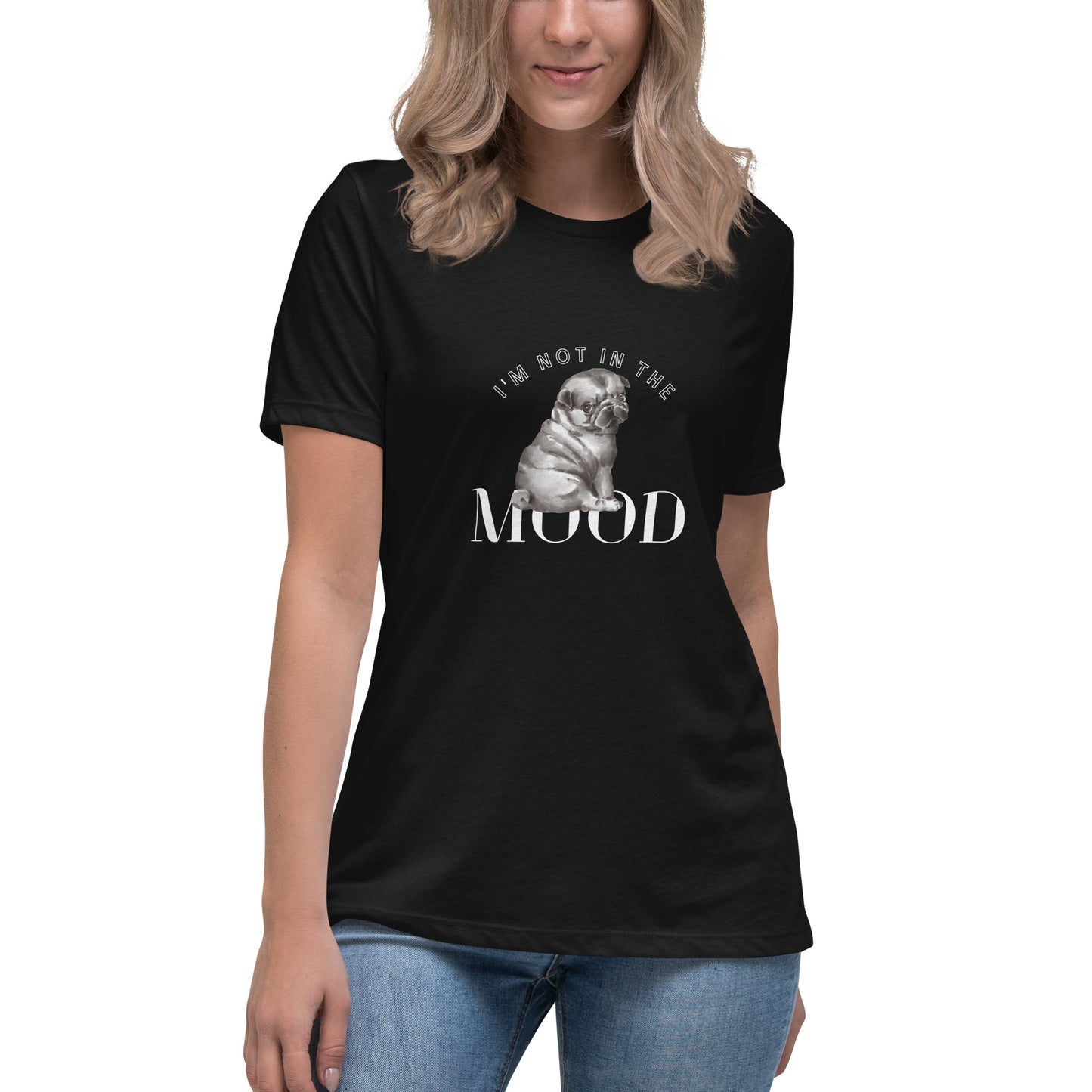 Women's Premium Cotton Relaxed T-Shirt - I'm Not In The Mood