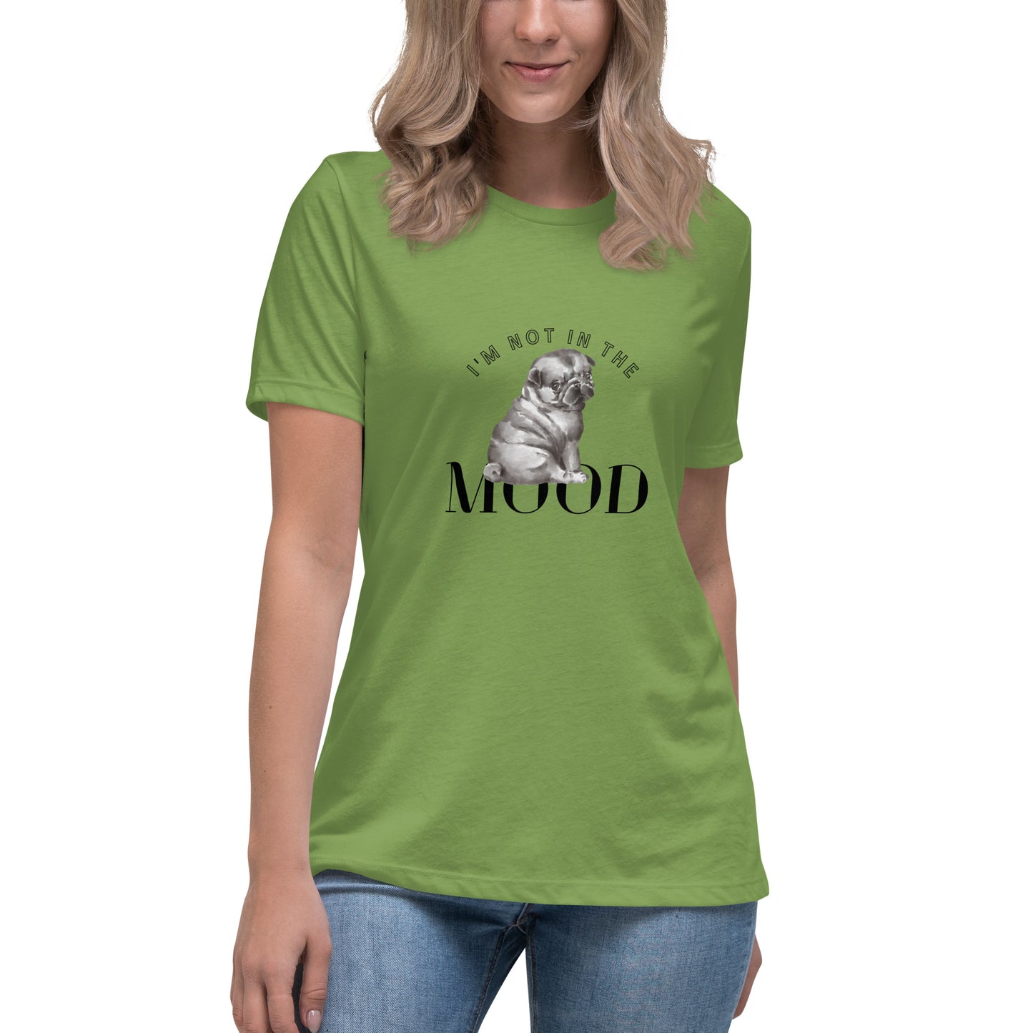 Women's Premium Cotton Relaxed T-Shirt - I'm Not In The Mood