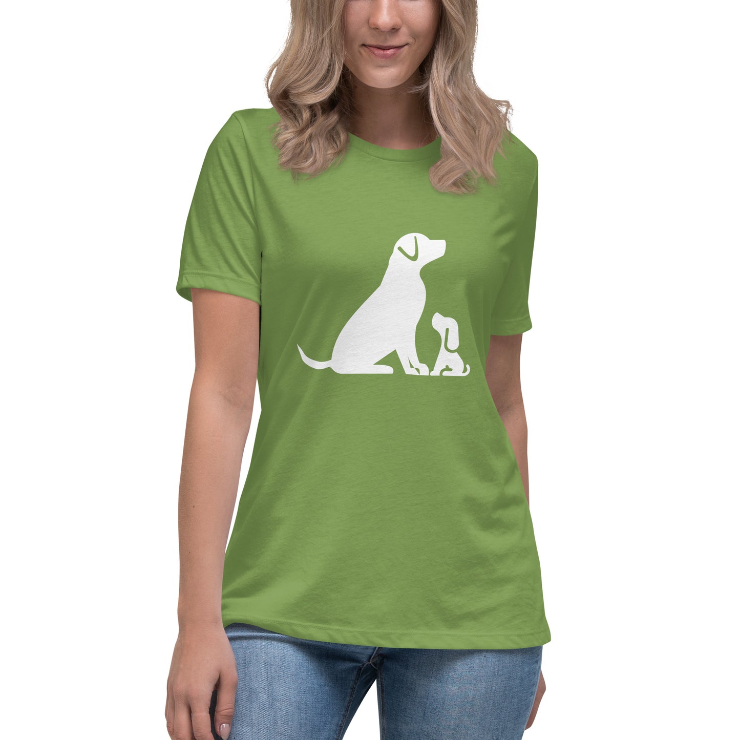 Women's Premium Cotton Relaxed T-Shirt - Dogs Are Love