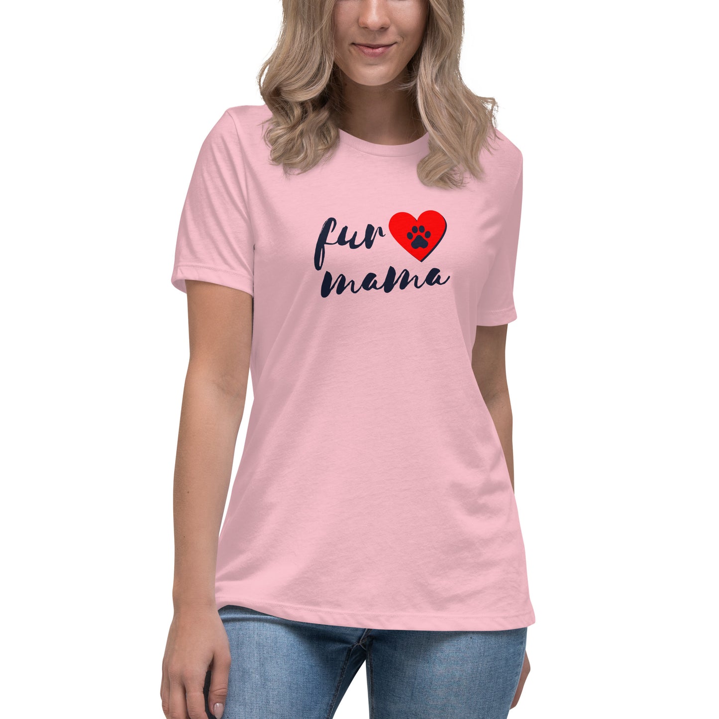 Women's Premium Cotton Relaxed T-Shirt - Fur Mama