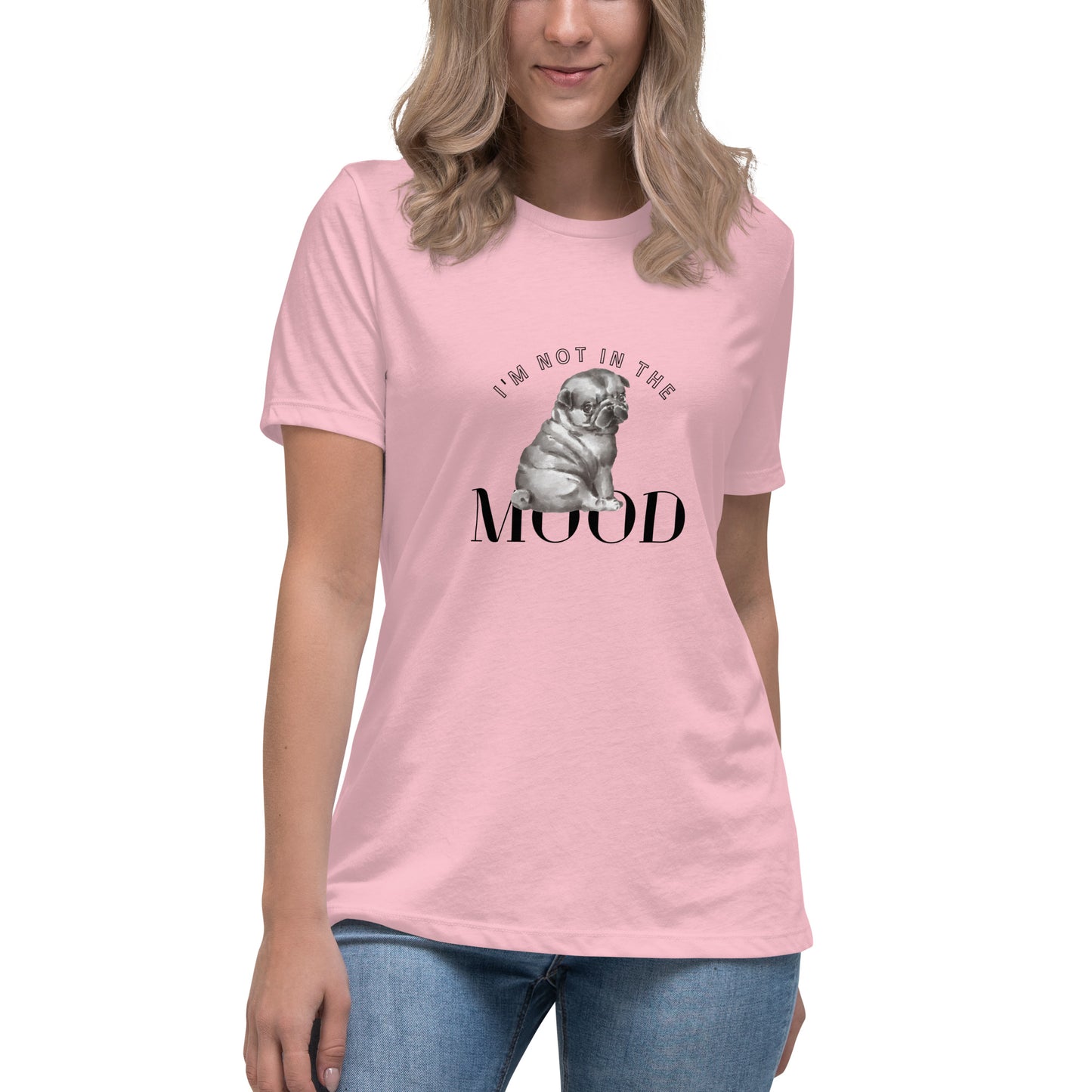 Women's Premium Cotton Relaxed T-Shirt - I'm Not In The Mood