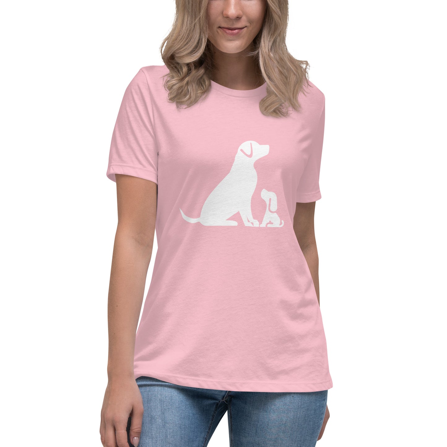 Women's Premium Cotton Relaxed T-Shirt - Dogs Are Love