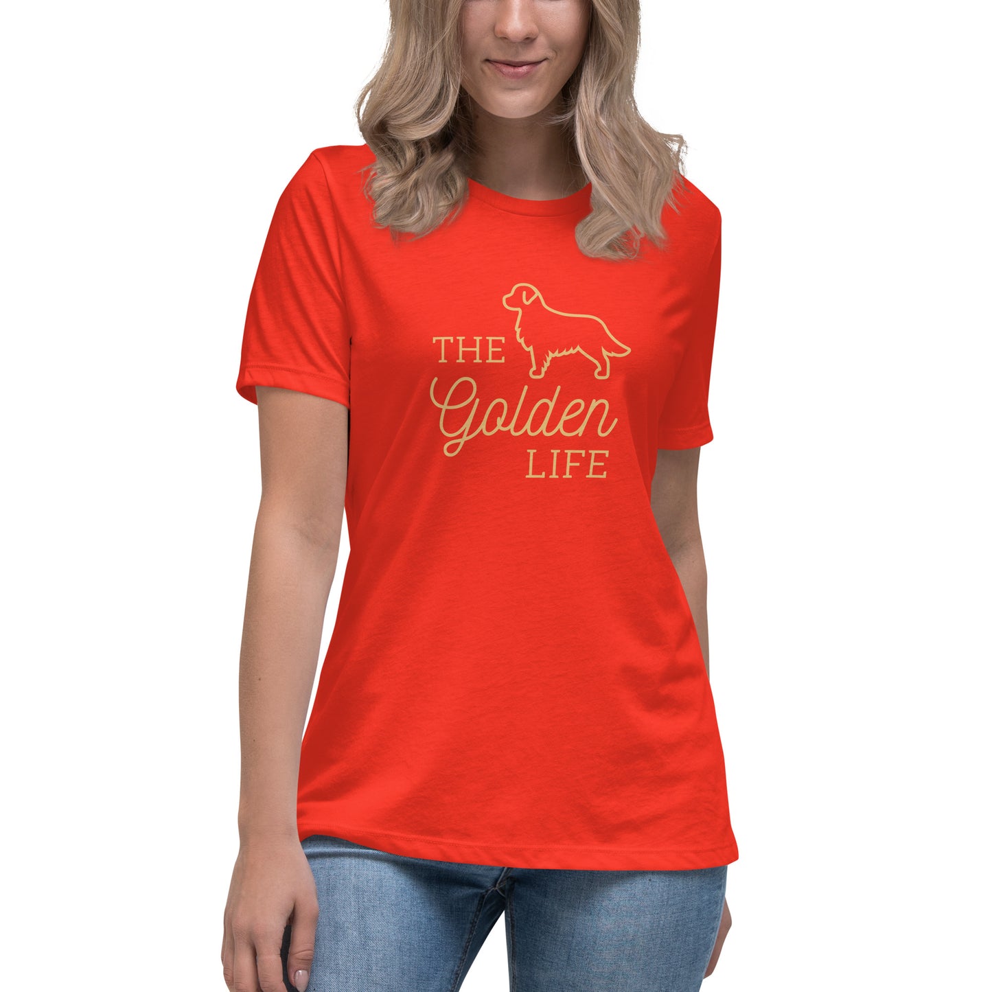 Women's Premium Cotton Relaxed T-Shirt - The Golden Life