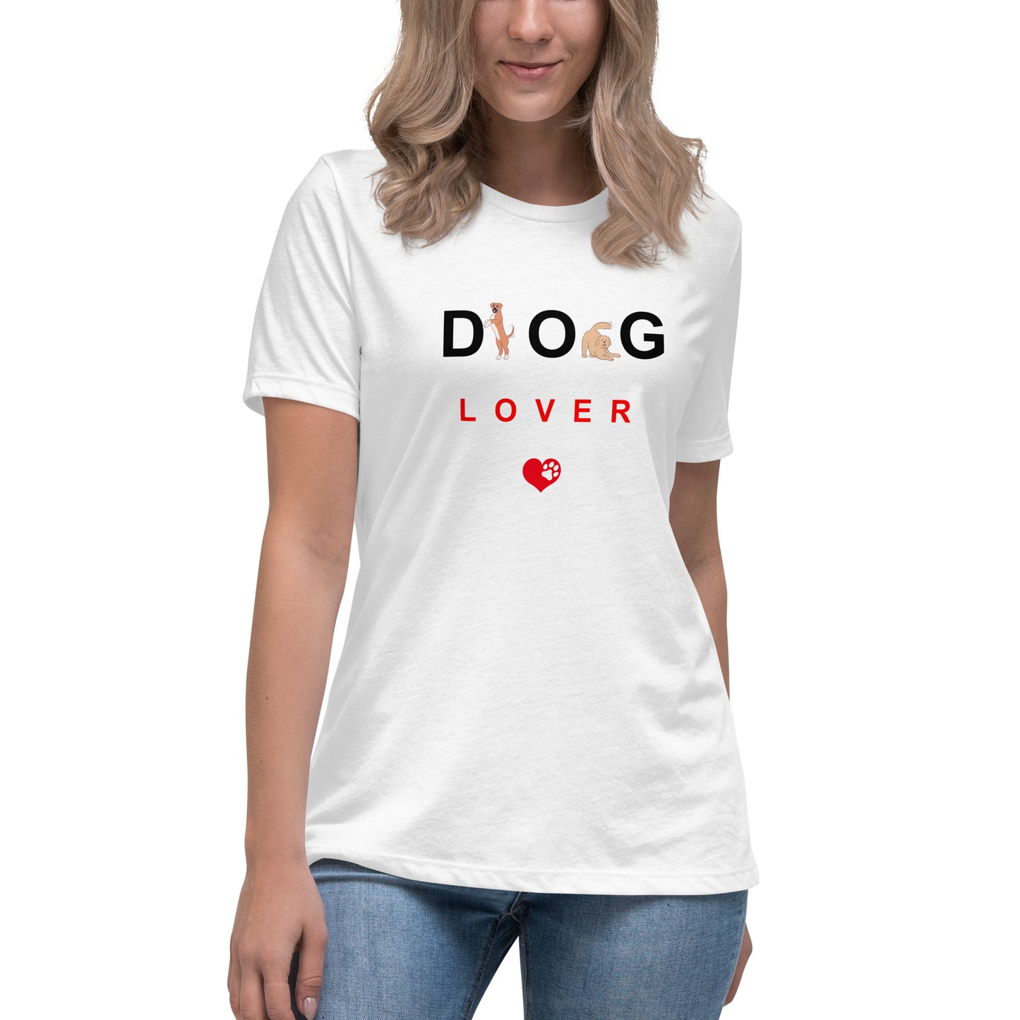 Women's Premium Cotton Relaxed T-Shirt - Dog Lover