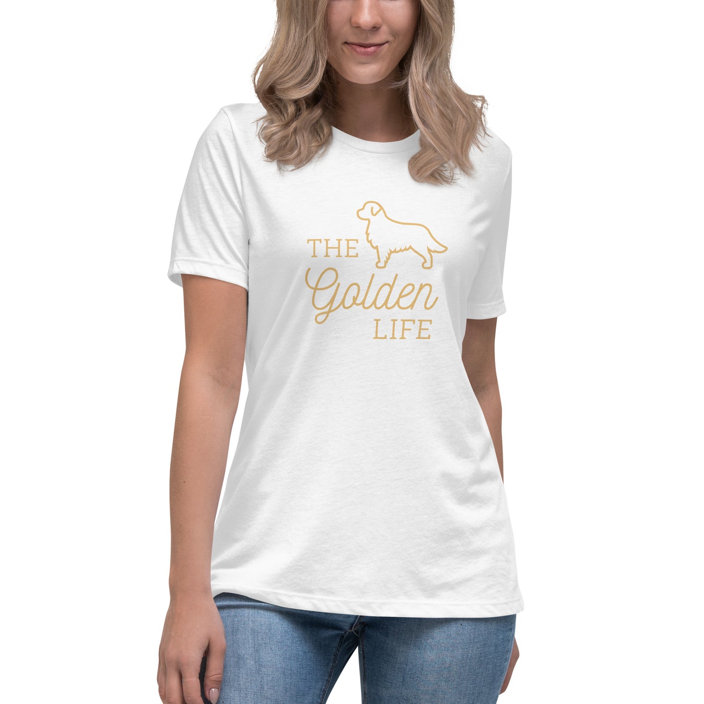 Women's Premium Cotton Relaxed T-Shirt - The Golden Life