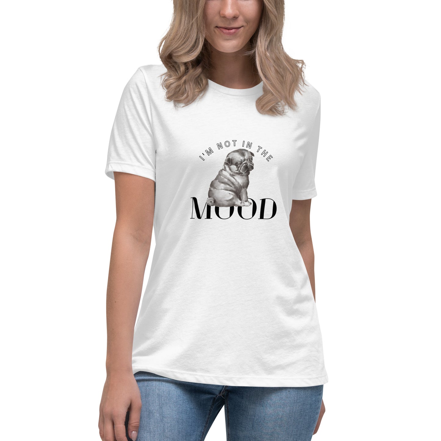 Women's Premium Cotton Relaxed T-Shirt - I'm Not In The Mood